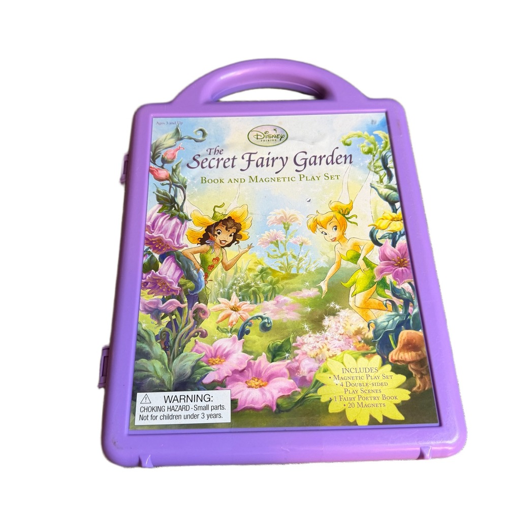 Disney Fairies The Secret Fairy Garden Magnetic Play Set Tinker Bell Case 2008
